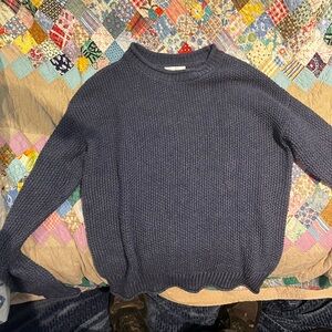 Jessica Simpson Women's Blue Crew Neck Sweater